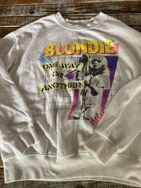 Blondie 'One Way or Another' Graphic Sweatshirt - White